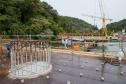 Dentro do cronograma, obras da Ponte de Guaratuba chegam a 22,6% de execução