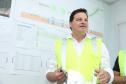 Secretário de Infraestrutura e Logística, Sandro Alex, nas obras da Ponte de Guaratuba, no Litoral do Paraná, atingiram 35,3% de execução