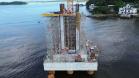 Obras da Ponte de Guaratuba chegam a 44,2% de execução com início de nova fase da estrutura estaiada