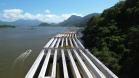 Obras da Ponte de Guaratuba chegam a 44,2% de execução com início de nova fase da estrutura estaiada