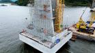 13.150 metros cúbicos de concreto já foram aplicados na obra da Ponte de Guaratuba