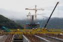 Obras da Ponte de Guaratuba chegam a 65% com destaque para o avanço do trecho estaiado 