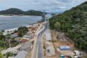 Obras da Ponte de Guaratuba chegam a 70% de execução com destaque para o progresso nos acessos