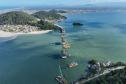 Obras da Ponte de Guaratuba chegam a 70% de execução com destaque para o progresso nos acessos