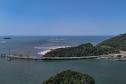 instalação dos estais (cabos de aço) da Ponte de Guaratuba