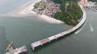 ponte de guaratuba chega a 80% de execução