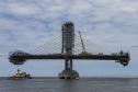 Ponte de Guaratuba chega a 80% de execução