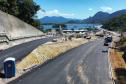 Ponte de Guaratuba inicia revestimento em concreto asfáltico dos acessos