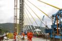 Ponte de Guaratuba tem último estai instalado