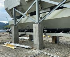 Montagem da Central de Concreto em Guaratuba
