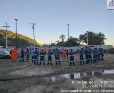 DDS encerrando o dia no Canteiro Industrial