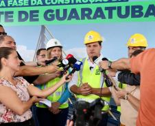 O Secretário Estadual da Infraestrutura e Logística, Sandro Alex em coletiva de imprensa sobre a emissão da LI