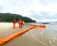 Treinamento de Emergência Ambiental Marítima nas obras da Ponte de Guaratuba