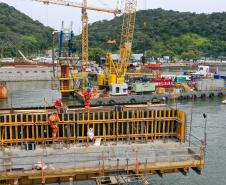 Dentro do cronograma, obras da Ponte de Guaratuba chegam a 22,6% de execução