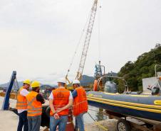 Dentro do cronograma, obras da Ponte de Guaratuba chegam a 22,6% de execução