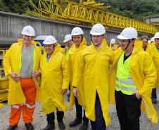 Obras da Ponte de Guaratuba são acompanhadas pelo vice-governador, lideranças de Engenharia, autoridades e entidade de integração do Paraná