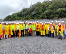 Obras da Ponte de Guaratuba são acompanhadas pelo vice-governador, lideranças de Engenharia, autoridades e entidade de integração do Paraná