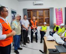 Obras da Ponte de Guaratuba são acompanhadas pelo vice-governador, lideranças de Engenharia, autoridades e entidade de integração do Paraná