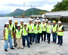 obras da Ponte de Guaratuba, no Litoral do Paraná, atingiram 35,3% de execução