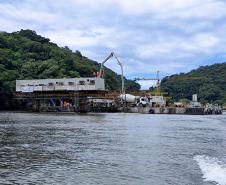 Obras da Ponte de Guaratuba chegam a 38,8% de execução