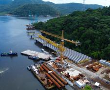 Obras da Ponte de Guaratuba chegam a 38,8% de execução