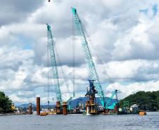 Obras da Ponte de Guaratuba chegam a 38,8% de execução