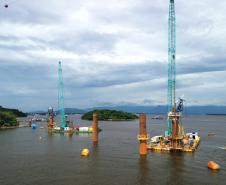 Obras da Ponte de Guaratuba chegam a 38,8% de execução