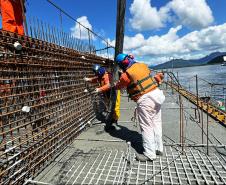 Obras da Ponte de Guaratuba chegam a 38,8% de execução