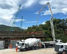 Obras da Ponte de Guaratuba chegam a 38,8% de execução