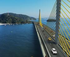 maquete ponte de guaratuba