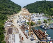 Obras da Ponte de Guaratuba chegam a 55,7% de execução
