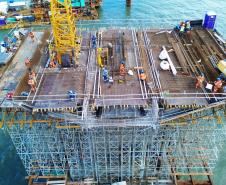 ponte de guaratuba chega a 60% de execução