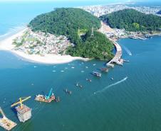 ponte de guaratuba chega a 60% de execução