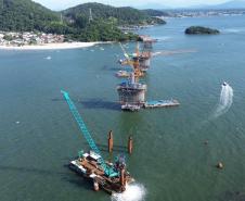 ponte de guaratuba chega a 60% de execução