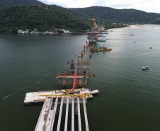 ponte de guaratuba chega a 60% de execução