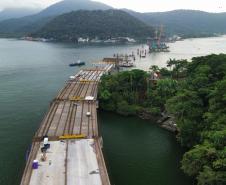 ponte de guaratuba chega a 60% de execução