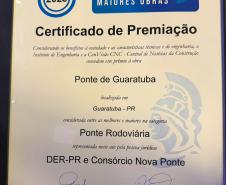 Ponte de Guaratuba como melhor obra rodoviária do Brasil na categoria