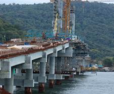 ponte de guaratuba chega a 80% de execução