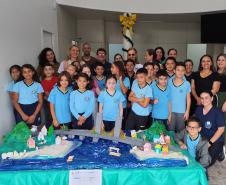 Alunos transformam a Ponte de Guaratuba em maquete