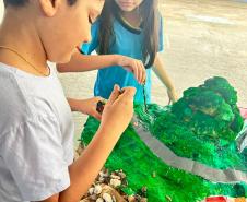 Alunos transformam a Ponte de Guaratuba em maquete