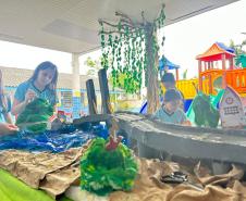 Alunos transformam a Ponte de Guaratuba em maquete