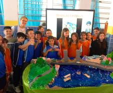 Alunos transformam a Ponte de Guaratuba em maquete