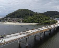 Ponte de Guaratuba chega a 85% de execução