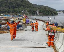 Ponte de Guaratuba chega a 80% de execução