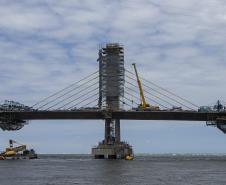 Ponte de Guaratuba chega a 80% de execução