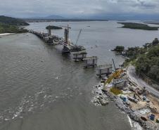 Ponte de Guaratuba chega a 85% de execução