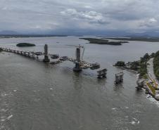 Ponte de Guaratuba chega a 85% de execução