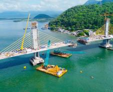 ponte de guaratuba alcança 88% de execução