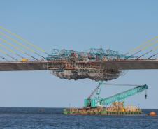 Ponte de Guaratuba atinge 91% de execução