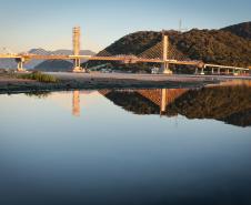 Ponte de Guaratuba atinge 91% de execução